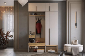 Прихожая Баско К6 кашемир/дуб крафт золотой в Урае - uraj.mebel-tymen.ru | фото