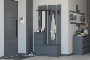 Прихожая Хилтон Графит в Урае - uraj.mebel-tymen.ru | фото