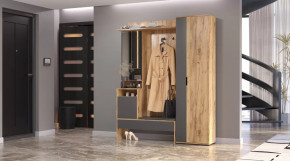 Прихожая Сабрина Дуб вотан/графит в Урае - uraj.mebel-tymen.ru | фото