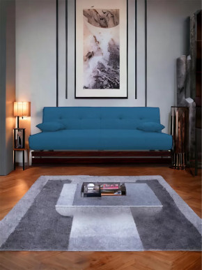 Прямой диван манго 1 Савана Деним/Планки орех в Урае - uraj.mebel-tymen.ru | фото