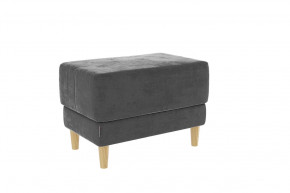Пуф Рондо 2 графит (велюр) в Урае - uraj.mebel-tymen.ru | фото