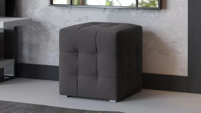 Пуф Тип 1 Велюр Графит в Урае - uraj.mebel-tymen.ru | фото