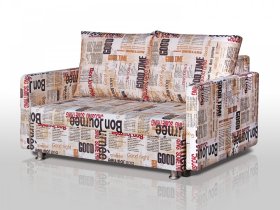 Диван Реал 140 с подлокотниками Газета в Урае - uraj.mebel-tymen.ru | фото