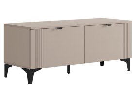 Тумба Рич кашемир/фрапучино матовый/черный в Урае - uraj.mebel-tymen.ru | фото