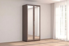 Шкаф 2-х дверный с зеркалом Кэт-4 Венге Диал в Урае - uraj.mebel-tymen.ru | фото