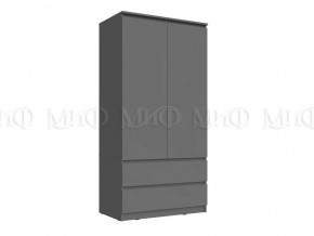 Шкаф 2-х створчатый Челси Графит в Урае - uraj.mebel-tymen.ru | фото
