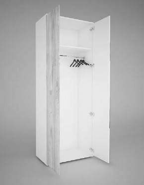 Шкаф 2-х створчатый EVO "Сорренто" с МДФ створкой БЕЗ зеркала в Урае - uraj.mebel-tymen.ru | фото