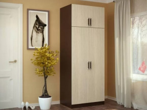 Шкаф 2-х створчатый с перегородкой венге/лоредо БТС в Урае - uraj.mebel-tymen.ru | фото