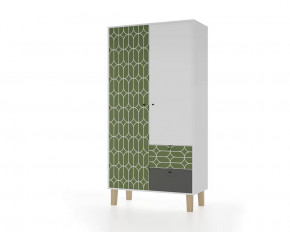 Шкаф 2-х створчатый "Story" (Овалы) в Урае - uraj.mebel-tymen.ru | фото