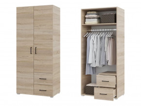 Шкаф 2 створчатый с ящиками Victor Сонома в Урае - uraj.mebel-tymen.ru | фото