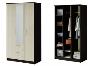 Шкаф 3-х створчатый Фиеста венге/лоредо в Урае - uraj.mebel-tymen.ru | фото