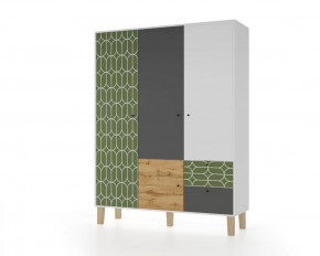 Шкаф 3-х створчатый "Story" (Овалы) в Урае - uraj.mebel-tymen.ru | фото