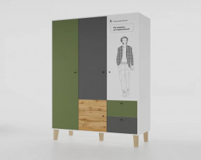 Шкаф 3-х створчатый "Story" (Пушкин) в Урае - uraj.mebel-tymen.ru | фото