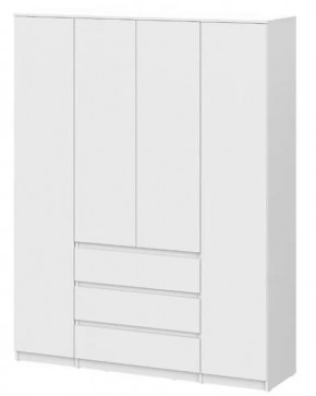 Шкаф четырехстворчатый  Денвер SAFE Белый в Урае - uraj.mebel-tymen.ru | фото