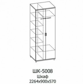 Шкаф для одежды и белья ШК-5008 Грейс в Урае - uraj.mebel-tymen.ru | фото
