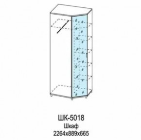Шкаф для одежды и белья ШК-5018 Грейс в Урае - uraj.mebel-tymen.ru | фото