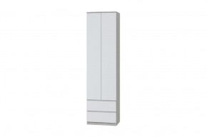 Шкаф для одежды Лори, дуб серый/белый в Урае - uraj.mebel-tymen.ru | фото