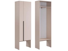 Шкаф двухдверный L600 Баско кашемир в Урае - uraj.mebel-tymen.ru | фото