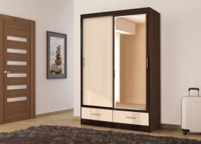 Шкаф-купе 008, двухдверный, с ящиками, венге/дуб белфорт Диал в Урае - uraj.mebel-tymen.ru | фото