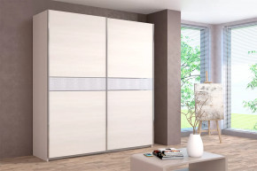 Шкаф-купе Иннэс-5 двухдверный 2000 мм Бодега белая в Урае - uraj.mebel-tymen.ru | фото