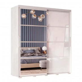 Шкаф-купе Крафт-6 Ясень белый в Урае - uraj.mebel-tymen.ru | фото