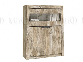 Шкаф-стекло Ривьера Дуб Юкон, Бетон темный в Урае - uraj.mebel-tymen.ru | фото