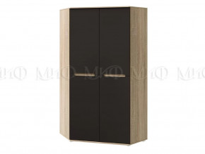 Шкаф угловой универсальный Ким Графит софт, сонома в Урае - uraj.mebel-tymen.ru | фото