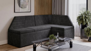 Скамья угловая «Лондон» со спальным местом Исп.2 Дуб Сонома трюфель, Микровелюр Wellmart Graphite в Урае - uraj.mebel-tymen.ru | фото