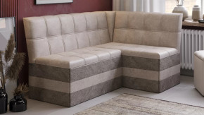 Скамья угловая «Оскар» исп. 2 Микровелюр Wellmart Dark Beige, Latte в Урае - uraj.mebel-tymen.ru | фото