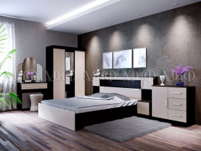 Спальный гарнитур Басямиф, дуб беленый/венге в Урае - uraj.mebel-tymen.ru | фото