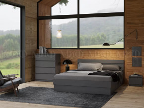 Спальный гарнитур Челси Графит в Урае - uraj.mebel-tymen.ru | фото