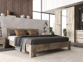 Спальный гарнитур Ривьера Дуб Юкон, Бетон темный в Урае - uraj.mebel-tymen.ru | фото