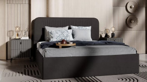 Спальный гарнитур «Тиффани» стандартный Базальт, Грей софт, Велюр Графит в Урае - uraj.mebel-tymen.ru | фото