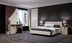 Спальня №2 "Капри" Сатин в Урае - uraj.mebel-tymen.ru | фото