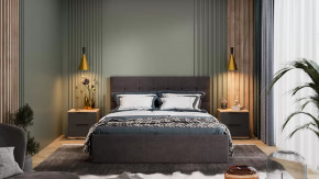 Спальня «Джоли» Дуб Крафт золотой, Графит матовый в Урае - uraj.mebel-tymen.ru | фото