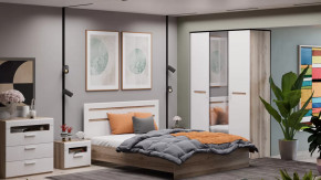 Спальня «Фьюжн» Дуб Делано, Белый глянец в Урае - uraj.mebel-tymen.ru | фото