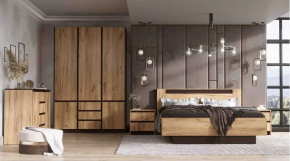 Спальня серия Бостон дуб вотан в Урае - uraj.mebel-tymen.ru | фото