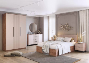 Спальня Тоскана, набор №2, дуб табачный/бисквит в Урае - uraj.mebel-tymen.ru | фото