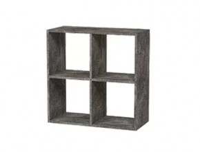 Стеллаж 4 секции графит Герда в Урае - uraj.mebel-tymen.ru | фото