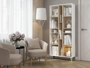 Стеллаж Asti Сонома-Белый в Урае - uraj.mebel-tymen.ru | фото