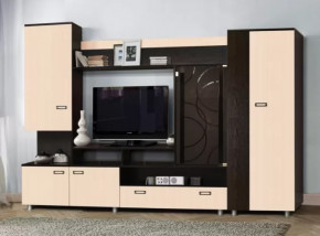 Стенка "Аллегро" вариант 3 венге Linum/дуб белфорт в Урае - uraj.mebel-tymen.ru | фото