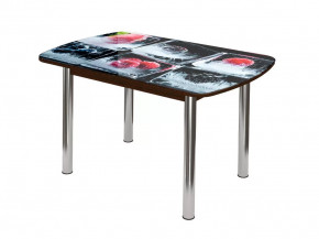 Стол Бостон-2 ф/п Лёд, 900*600 мм, венге/хром брифинг в Урае - uraj.mebel-tymen.ru | фото