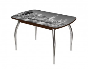 Стол Бостон ф/п Сити, 900*600 мм, венге/хром триумф в Урае - uraj.mebel-tymen.ru | фото