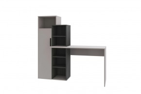 Стол компьютерный Комбо, кашемир-черный ясень/кашемир в Урае - uraj.mebel-tymen.ru | фото