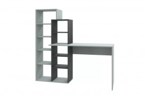 Стол компьютерный Квадро, серый/черный ясень в Урае - uraj.mebel-tymen.ru | фото