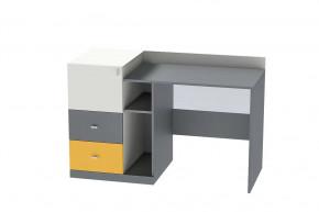 Стол письменный Клео Ст-1, 1300 мм, графит, миндаль, солнечный Диал в Урае - uraj.mebel-tymen.ru | фото