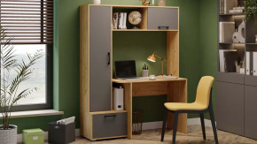 Стол письменный тип 15 Дуб Крафт золотой, Графит Серый в Урае - uraj.mebel-tymen.ru | фото