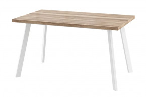 Стол раздвижной Borg-140, дуб каньон/белый в Урае - uraj.mebel-tymen.ru | фото