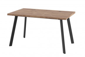 Стол раздвижной Borg-140, дуб велингтон/черный в Урае - uraj.mebel-tymen.ru | фото