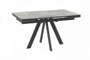 Стол раздвижной Jack-140, stone grey st cer/черный в Урае - uraj.mebel-tymen.ru | фото